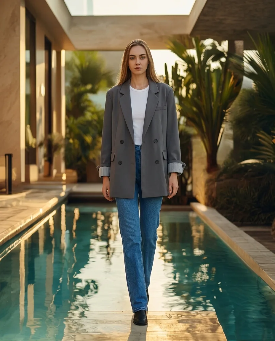 Fumée Oversized Blazer — editorial render